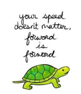 Your speed doesn't matter, forward is forward